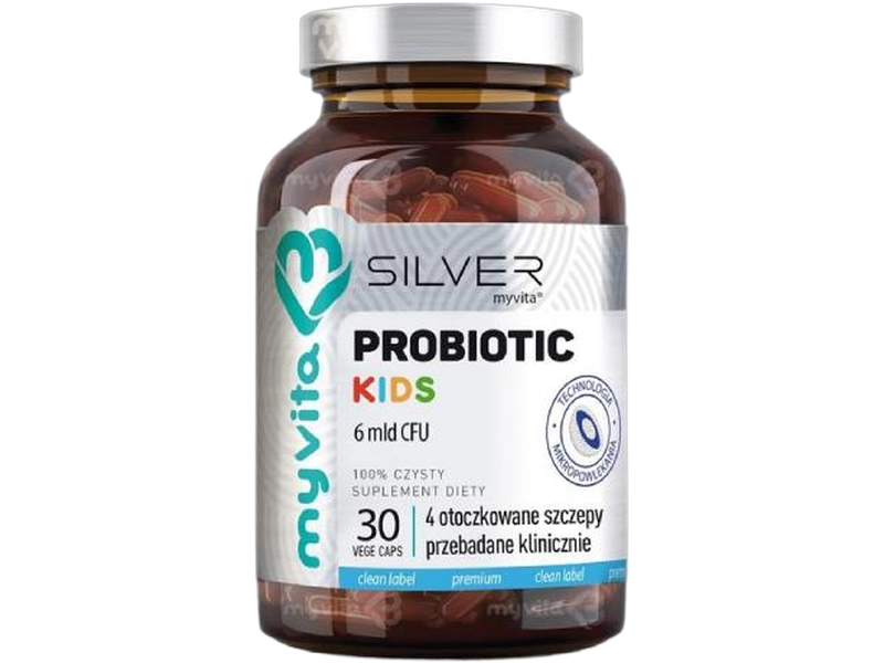 MyVita Silver probiotic kids, kapsułki, 6 mld CFU