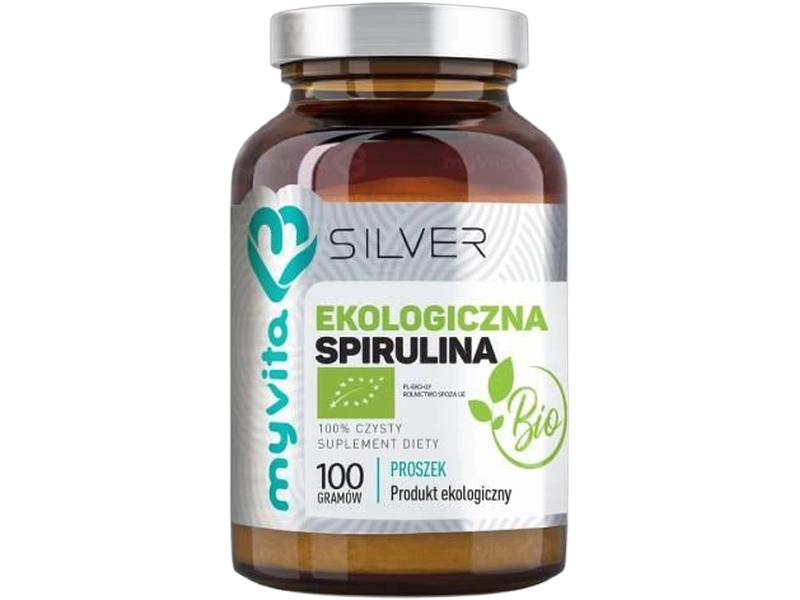 MyVita Silver Spirulina bio ekologiczna, proszek, 2500 mg