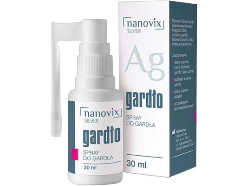 Nanovix Silver Gardło, spray do gardła