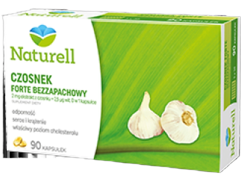 Naturell Czosnek forte bezzapachowy, kapsułki, 2 mg+100 j.m.