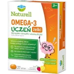 Naturell Omega 3 uczeń, smak cytrynowy, żelki