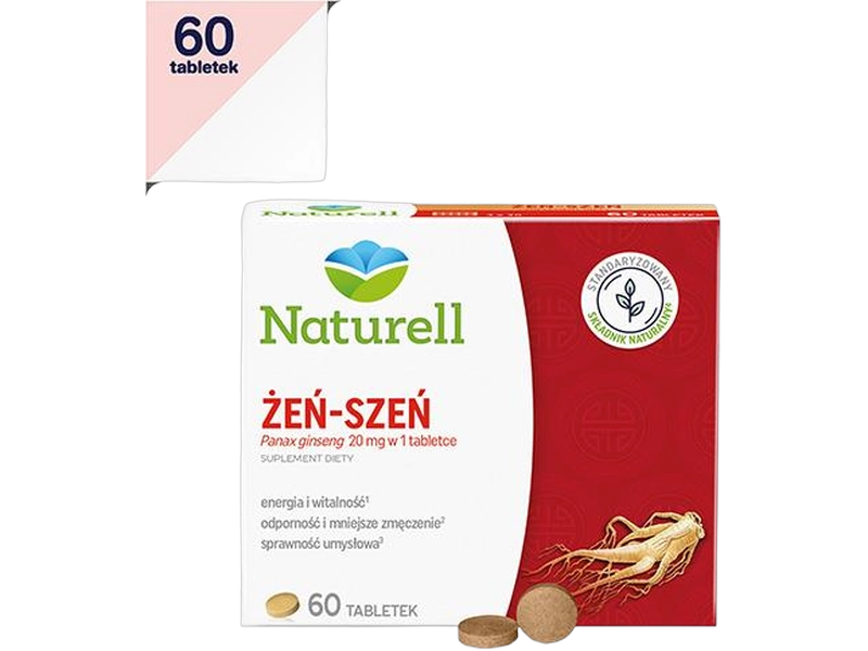 Naturell Żeń-szeń, tabletki, 100 mg