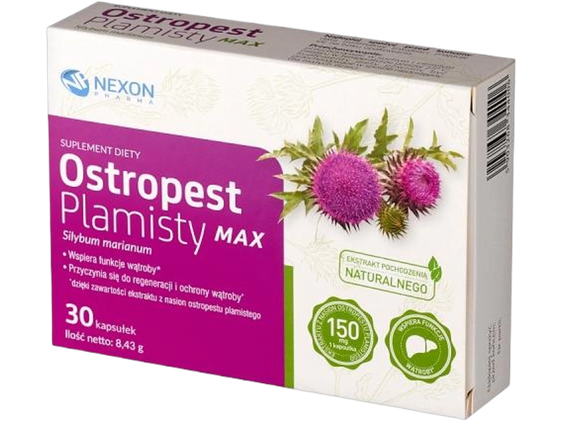 Nexon Ostropest plamisty Max, kapsułki, 105 mg