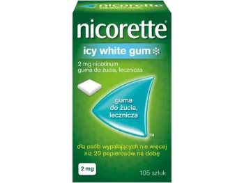 Zdjęcie produktu Nicorette Icy White Gum, gumy do żucia, 2 mg