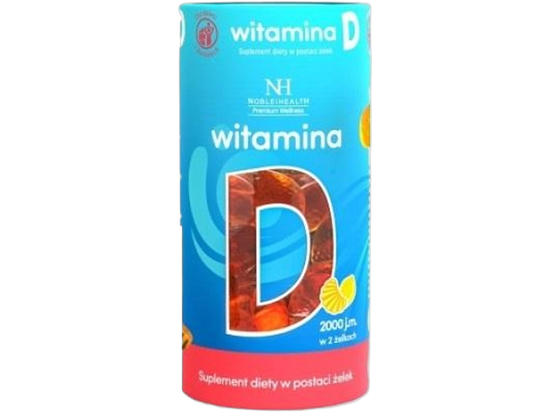 Noble Health Witamina D, żelki, 25 µg