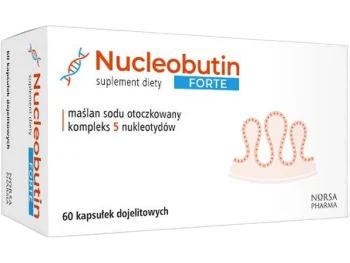 Zdjęcie produktu Norsa Pharma Nucleobutin forte, kapsułki dojelitowe
