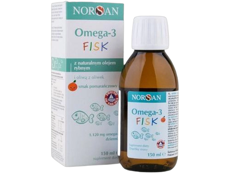 Norsan Dla dzieci Omega-3 kids, pomarańczowy, płyn, 1120 mg/5 ml