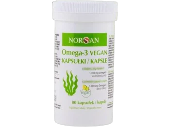 Norsan Omega-3 Vegan olej z alg morskich, kapsułki