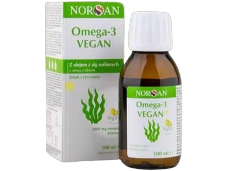 NORSAN Omega-3 Vegan (olej z alg morskich), płyn, 2000 mg/5 ml