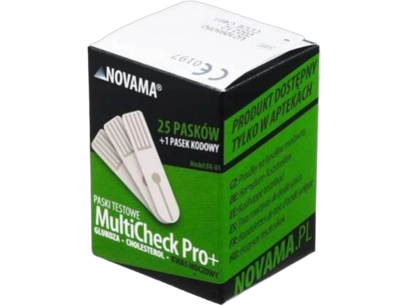 Novama Multicheck Pro+, paski do pomiaru kwasu moczowego