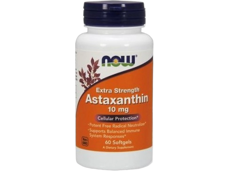 Now Astaxanthin extra strength, kapsułki, 10 mg