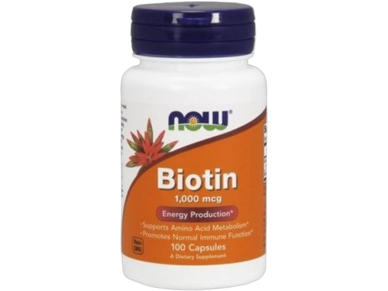 Now Foods Biotin, kapsułki, 1000 µg