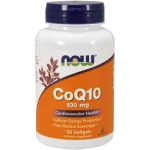 Now Foods CoQ10 + witamina E, kapsułki miękkie, 100 mg