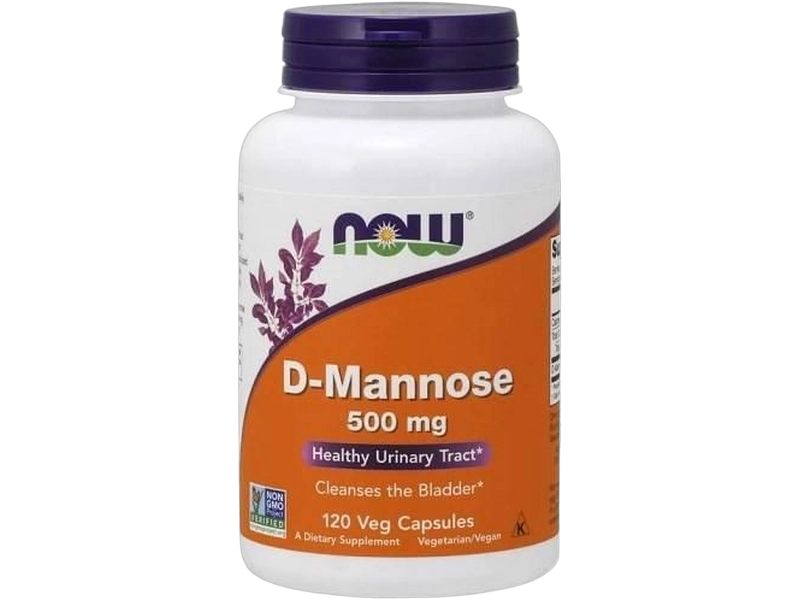 Now Foods D-mannose, kapsułki, 500 mg