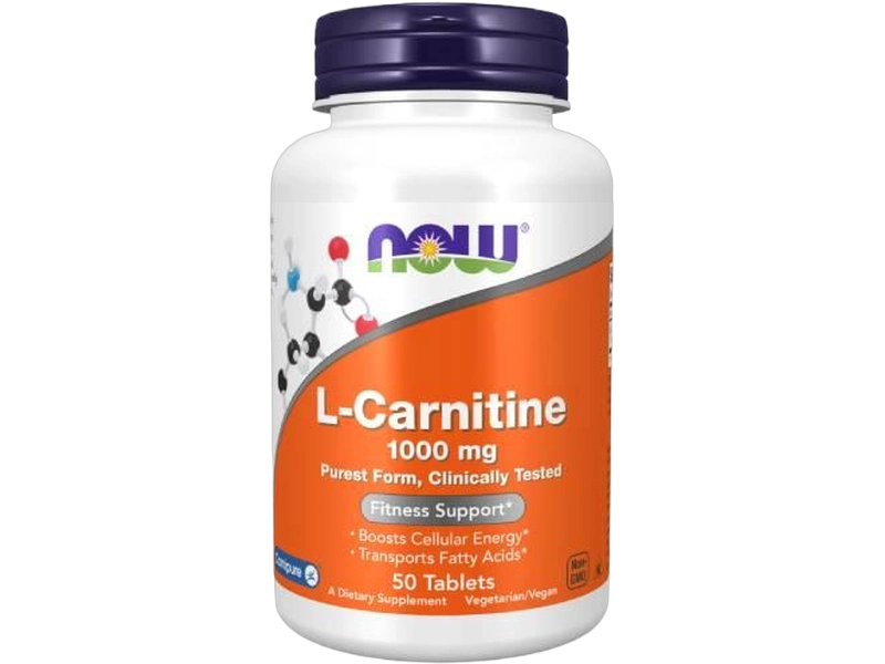 Now Foods L-karnityna, tabletki, 1000 mg