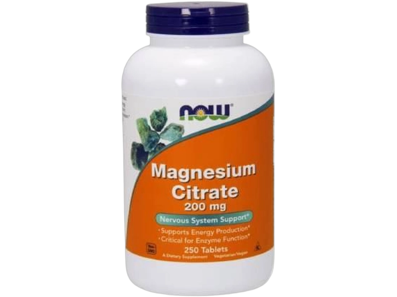 Now Foods Magnesium citrate, tabletki, 400 mg
