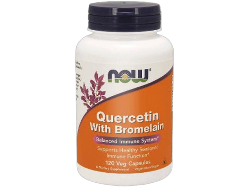 Now Foods Quercetin kwercetyna bromelaina, kapsułki