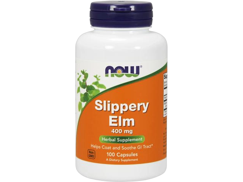 Now Foods Slippery elm, kapsułki, 400 mg