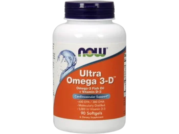 Zdjęcie produktu Now Foods Ultra Omega 3 with Vitamin D3, kapsułki miękkie