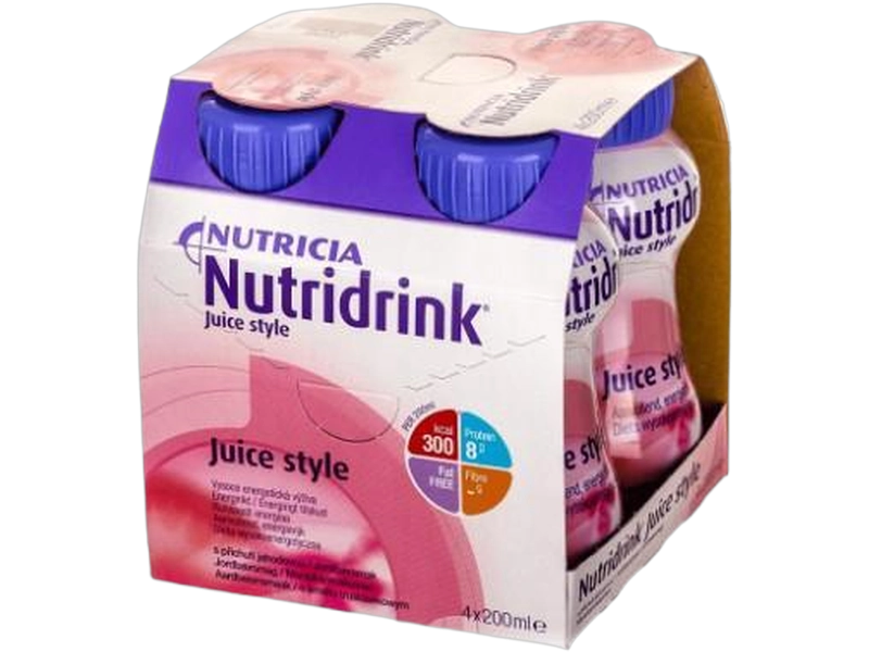 Nutridrink Juice style, smak truskawkowy, płyn
