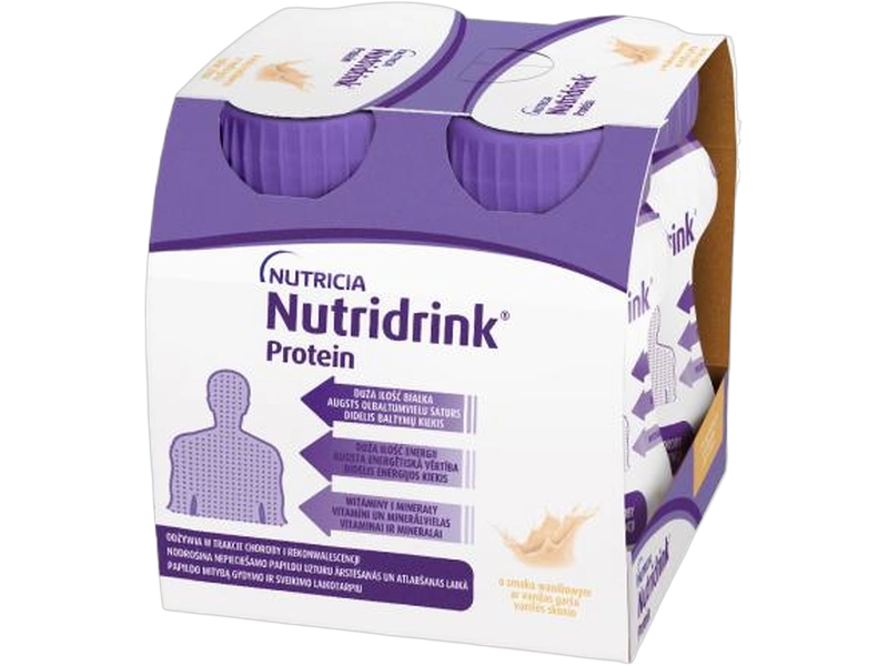 Nutridrink, płyn wysokoenergetyczny i odżywczy o smaku waniliowym