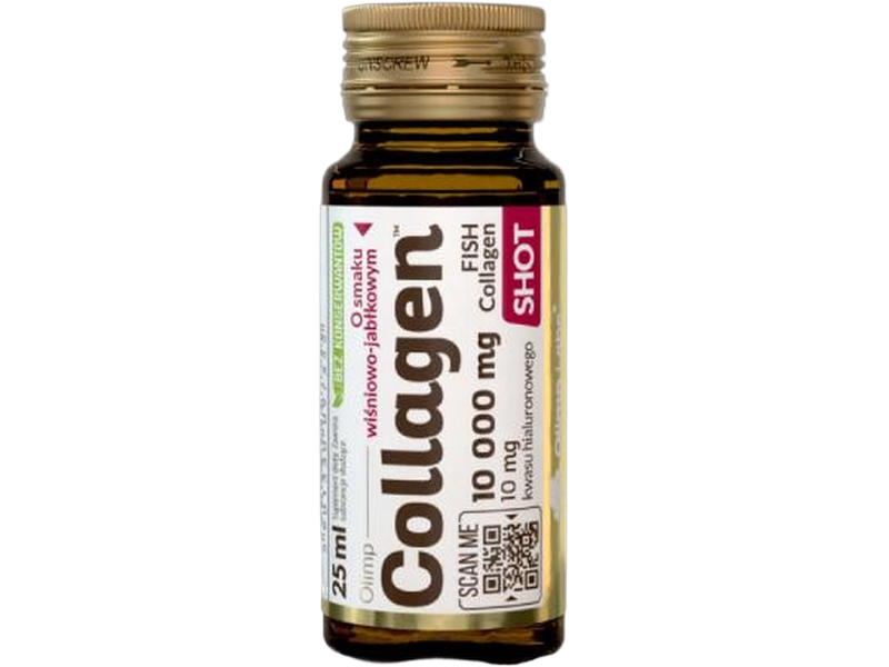Olimp Collagen shot, smak wiśniowo-jabłkowy, płyn