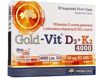 Zdjęcie produktu Olimp Gold-Vit D3+K2, kapsułki, 100 µg + 50 µg