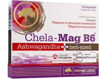 Zdjęcie produktu Olimp Labs Chela-Mag B6 ashwagandha + żeń-szeń, kapsułki