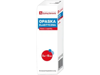 Zdjęcie produktu Zyskaj Zdrowie opaska elastyczna tkana, 5 m x 15 cm
