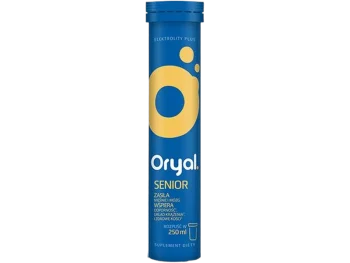 Zdjęcie produktu Oryal Senior, smak pomarańczy i bergamotki, tabletki musujące