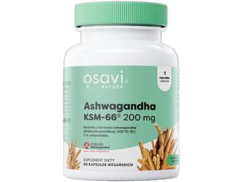 Osavi Ashwagandha KSM-66, kapsułki twarde, 200 mg