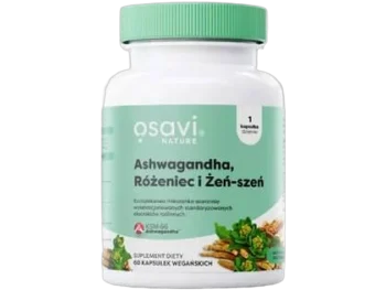 Zdjęcie produktu Osavi Ashwagandha, różeniec i żeń-szeń, kapsułki