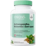 OSAVI Nature ashwagandha, różeniec i żeń-szeń, kapsułki