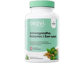 Zdjęcie produktu OSAVI Nature ashwagandha, różeniec i żeń-szeń, kapsułki