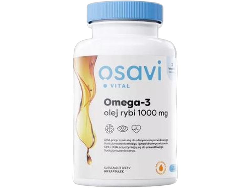 OSAVI Vital Omega-3 olej rybi, kapsułki, 1000 mg