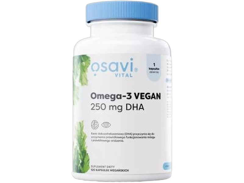 OSAVI Vital Omega-3 VEGAN, kapsułki, 250 mg DHA