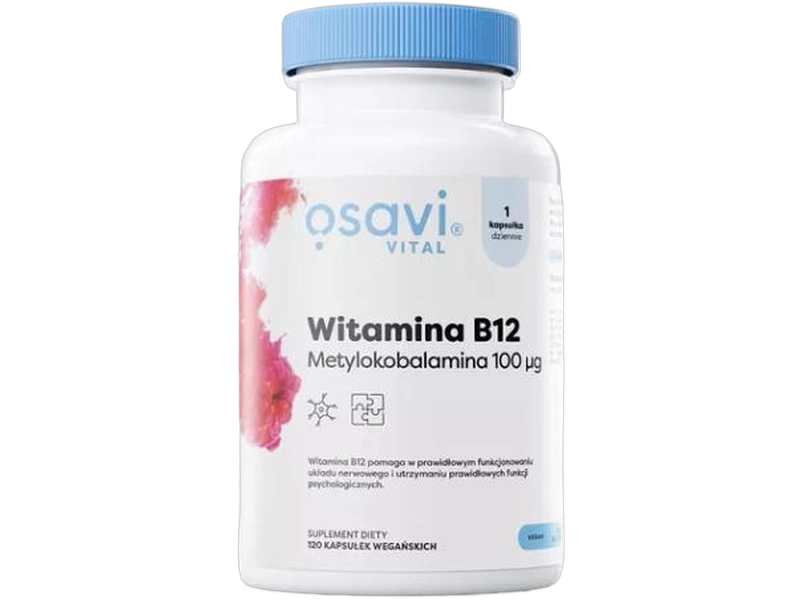 OSAVI Vital Witamina B12, metylokobalamina, kapsułki, 100 μg