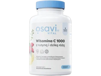 Zdjęcie produktu OSAVI Vital witamina C 1000 z rutyną i dziką różą, kapsułki