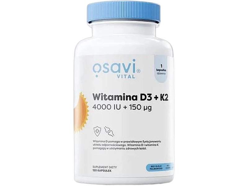 OSAVI Vital Witamina D3 + K2, kapsułki, 4000 IU + 150 μg