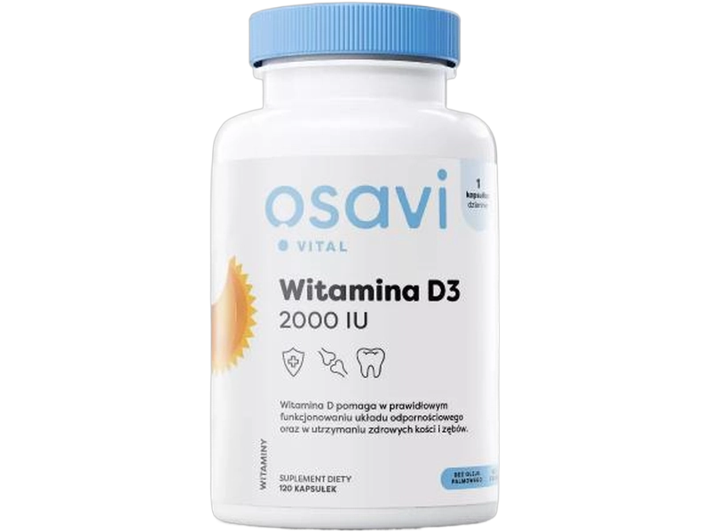 OSAVI Vital Witamina D3, kapsułki, 2000 IU