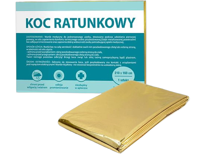 Paso Koc ratunkowy dwustronny 210 x 160 cm, sprzęt medyczny