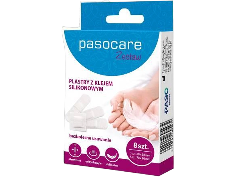 Paso Trading Pasocare Plastry z klejem silikonowym