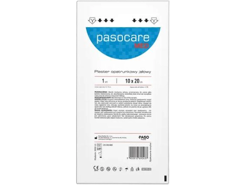 Pasocare Med opatrunek jałowy 10 cm x 20 cm