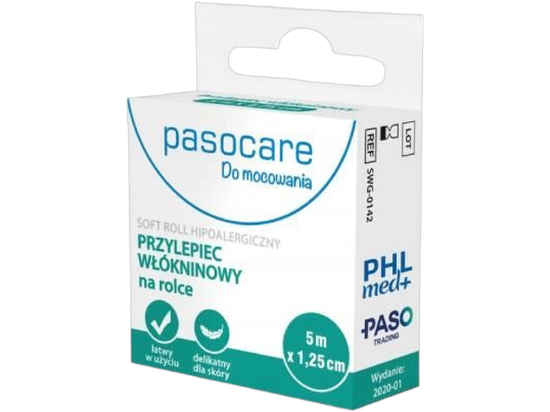Pasocare Soft 5 m x 1,25 cm, przylepiec