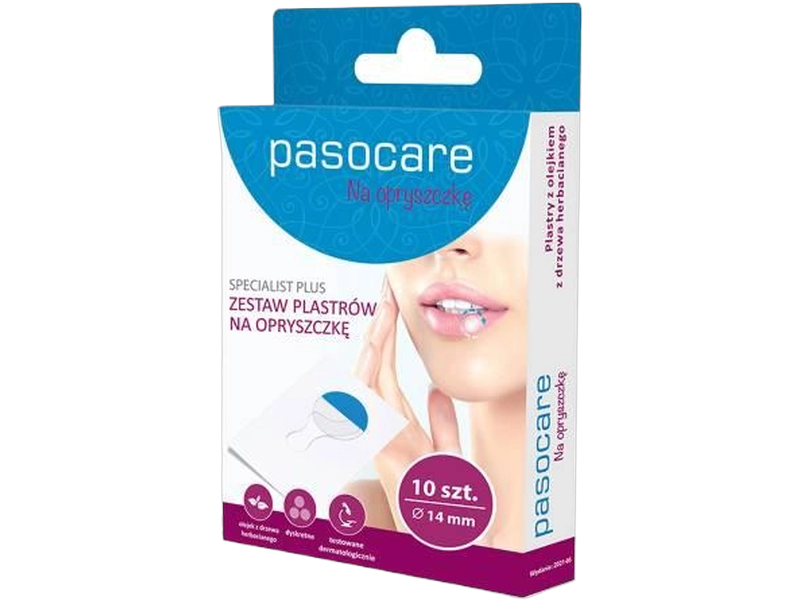 Pasocare Specialist Plus, plastry na opryszczkę
