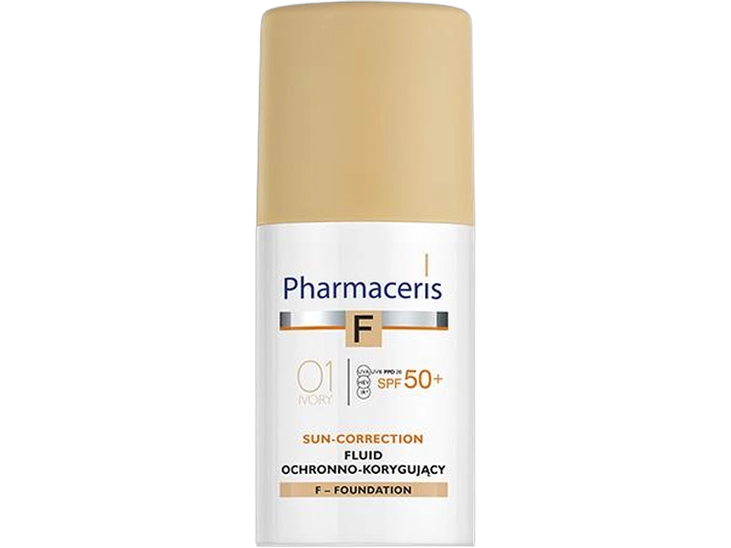 Pharmaceris F Fluid ochronno-korygujący 01 ivory