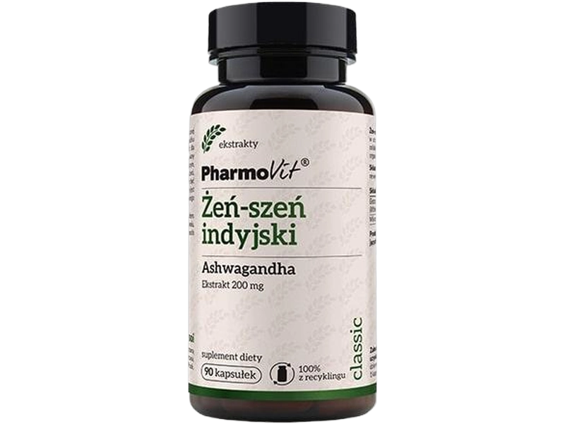 Pharmovit Ashwagandha testosteron, kapsułki, 200 mg