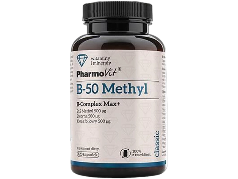 Pharmovit B 50 Methyl B complex Max+, kapsułki
