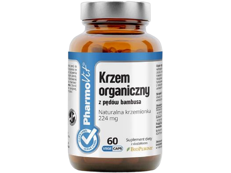 Pharmovit Krzem organiczny pędów bambusa, kapsułki