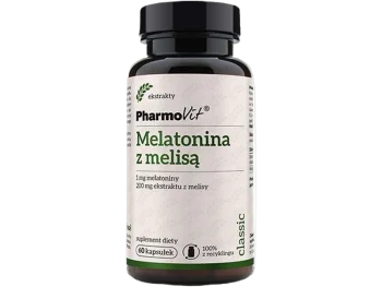 Zdjęcie produktu Pharmovit Melatonina z melisą, kapsułki, 1 mg